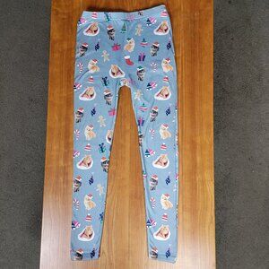 Women's Fleece Lined Leggings Christmas Cats - M/L